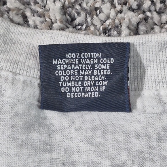 Vintage Notre Dame Shirt Mens‎ Large Gray NCAA Single Stitch JanSport 90s Tee - Picture 5 of 8